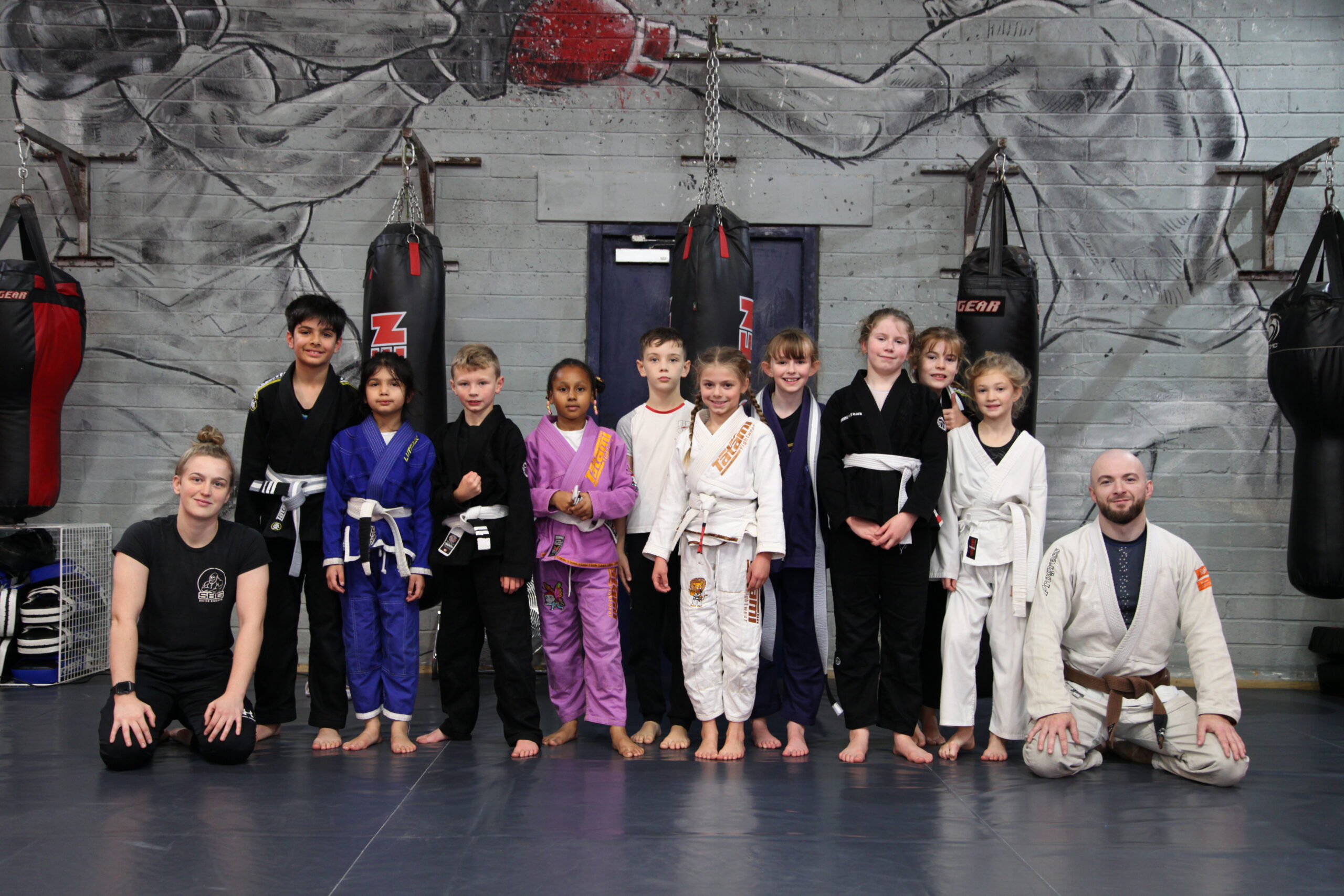 Kids martial arts class at SBG Manchester
